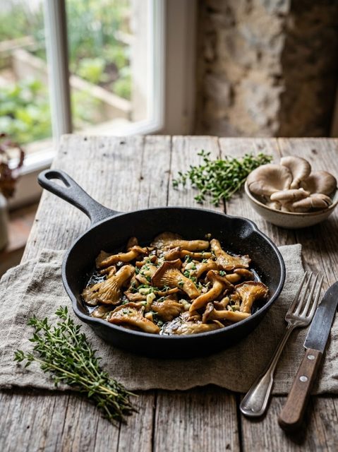 Austernseitlinge aus der Pfanne